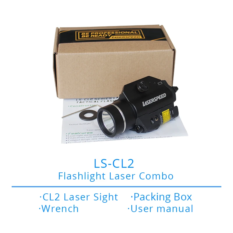 Laserspeed LS-CL2 оружие Свет постоянный и стробоскоп свет с зеленый/красный/ИК инфракрасный лазерный прицел пистолет винтовка фонарик