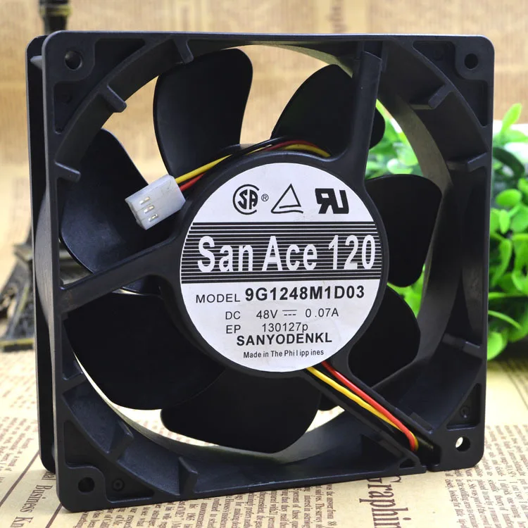 Для японский Sanyo San Ace 120 9G1248M1D03 12038 48V 0.07A промышленный вентилятор