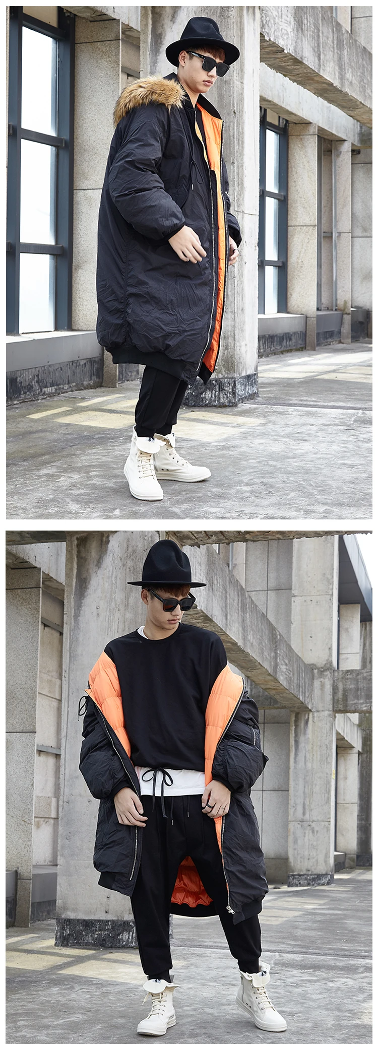 Free to Canada Men Winter Jacket Men Fashion Thick Warm Parkas Fur White Duck Down Coats Casual Man Waterproof Down J