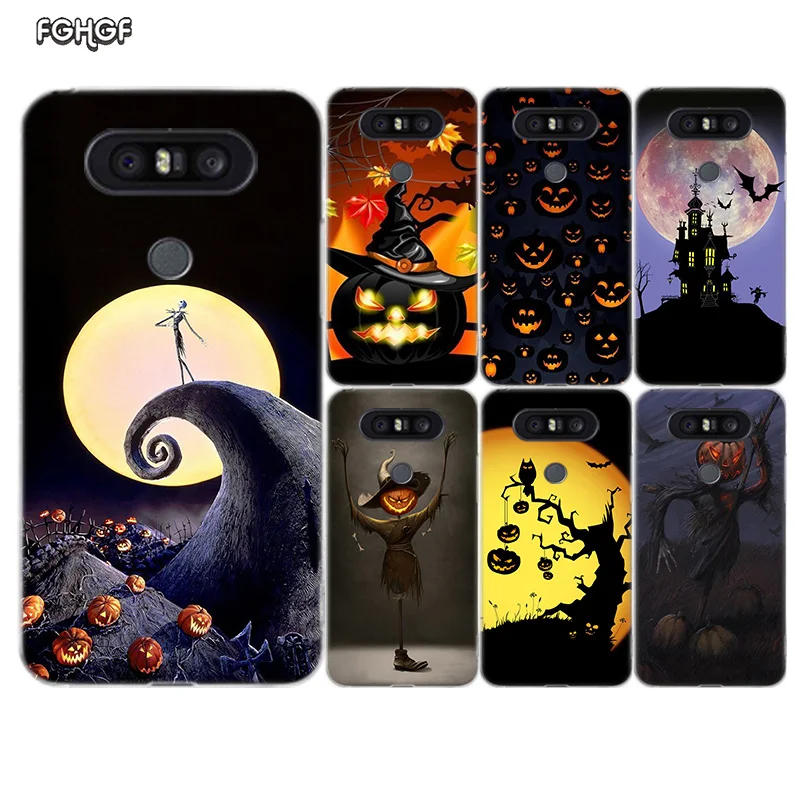 И надписью &quotHappy Halloween&quot чехол с крышкой и узором мягкий резиновый для LG Q8 Q7 Q6 G6 G7