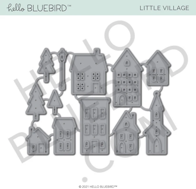 

Металлические штампы маленькая деревня штампованная форма карточка Скрапбукинг бумажный Нож Форма лезвие штамп трафареты