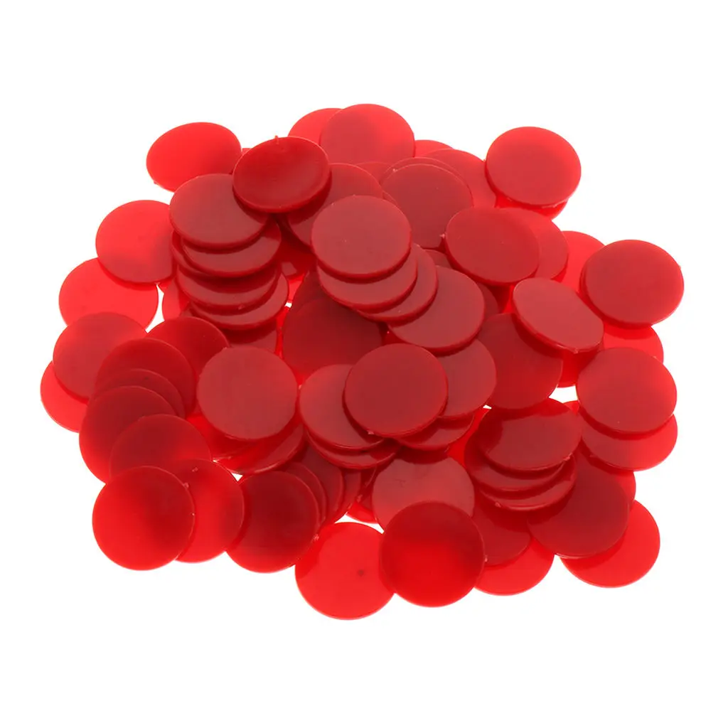 Barreled Plastic Coin Bingo Poker Chips Casino Chip Money 100 Barrels 25MM Plane Boundless Board Game Toys poker chips plastic game coins