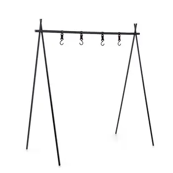 

Outdoor Camping Triangle Hanging Drying Holder Rack Camping Shelf Hiking Daily Family Plant Hanger Home Hanging Storage Rack 4