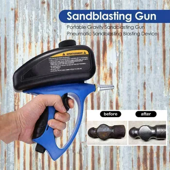 

70 To 150PSI Power Tool Professional Manual Pneumatic Sandblaster Anti Rust Adjustable Polishing Handheld Portable Lightweight
