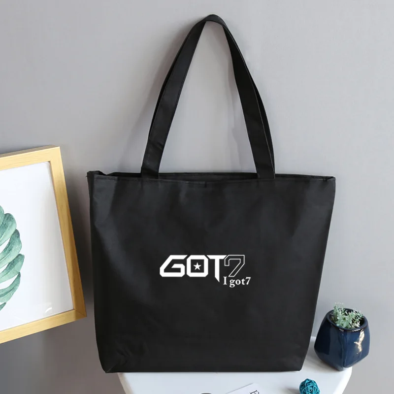 Kpop GOT7 модная Холщовая Сумка в консервативном стиле сумка GOT7 сумка для шопинга на плечо сумка K-pop GOT7 вентиляторы подарки, Прямая поставка