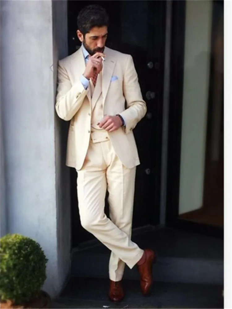 Классический мужской костюм смокинг Noivo Terno Slim Fit Easculino вечерние костюмы для мужчин смокинги двубортный жилет 2 пуговицы Wedd