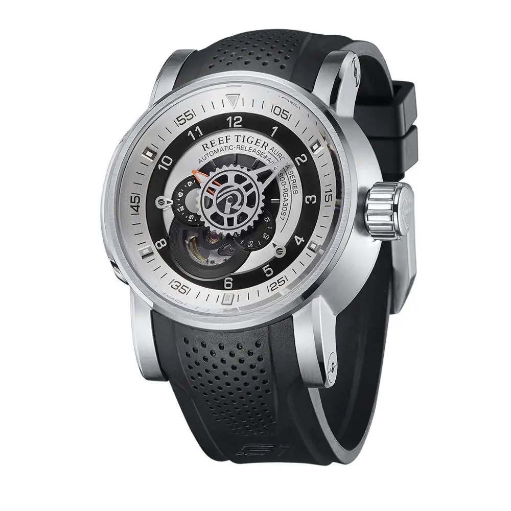 Мужские спортивные наручные часы мужские автоматические Риф Тигр модные
