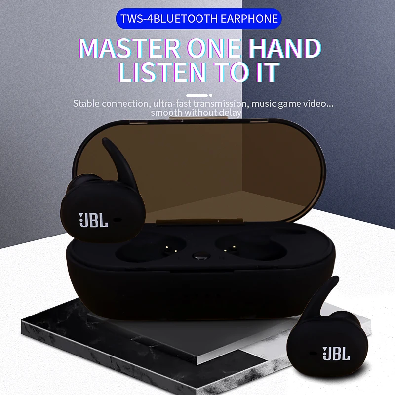 Высокое качество TWS4 беспроводная Bluetooth гарнитура Мини наушники сенсорное управление Bluetooth динамик для iphone Android Xiaomi huawei LG