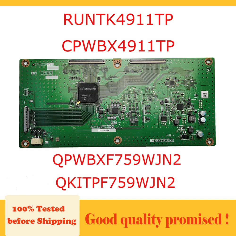 RUNTK4911TP CPWBX4911TP QPWBXF759WJN2 QKITPF759WJN2 T CON Board 4911TP логическая плата RUNTK CPWBX T-Rev оригинальные