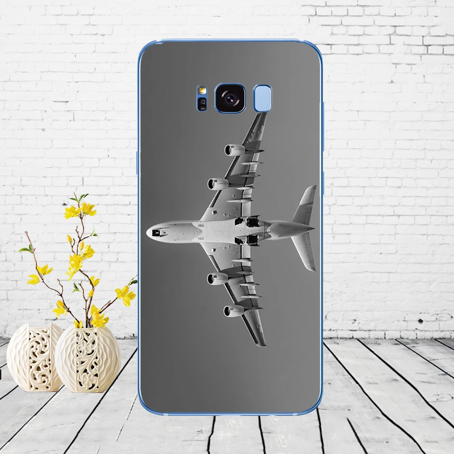 Мягкий силиконовый чехол 03DD Airplane At The Sunrise Airplane для Samsung Galaxy S6 S7 edge S8 S9 S10 plus A70 A50 - Цвет: 19
