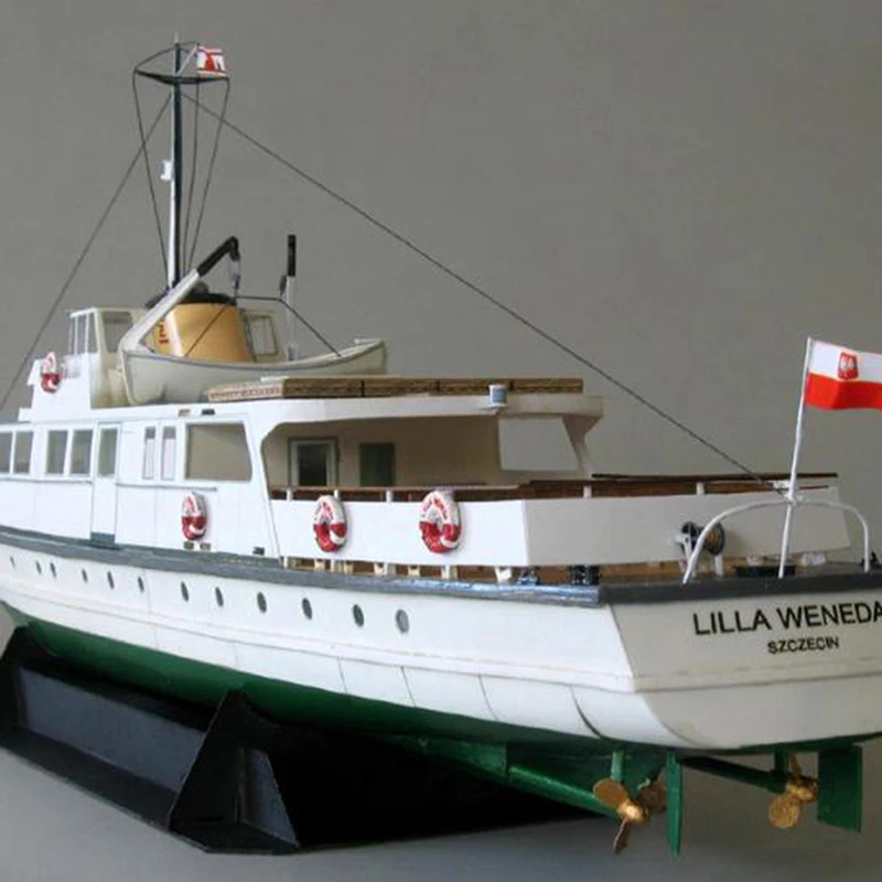 Poland Ferry Ship 1:100 Fine 3D DIY Paper Card Model Building Sets 3d paper model military ship model