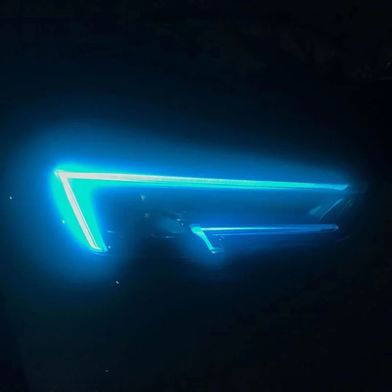 Icedriver для AUDI A4 RS4 DRL RGB многоцветный светодиодный панели- дневные ходовые огни красный синий Демон освещение для глаз лампы