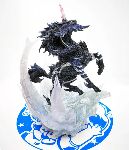 Ice unicorn Monster Hunter World MHW XX Белый Единорог ледяной Единорог фигурка коллекция декоративные детские игрушки подарок - Цвет: Ice unicorn