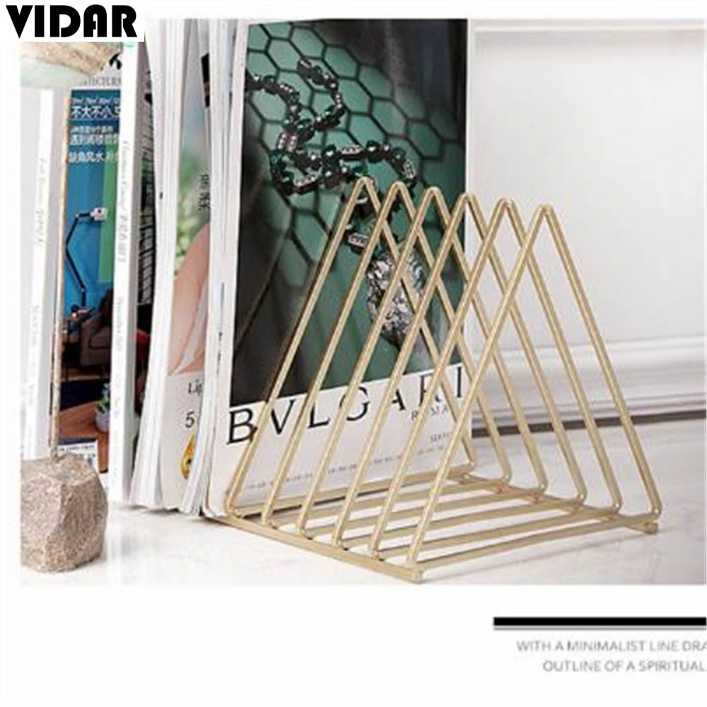 Desktop Iron Triangle Magazine/Book/File Rack/Holder/Storage Rack
