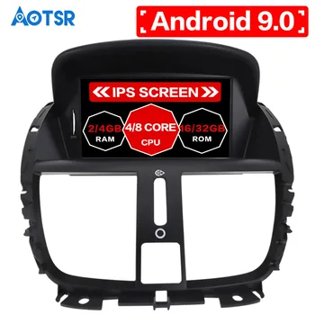 

AOTSR Android 9.0 Eight core PX5 CAR DVD player For PEUGEOT 207 207CC 2008-2014 CAR IPS GPS Media headunit auto Car radio player