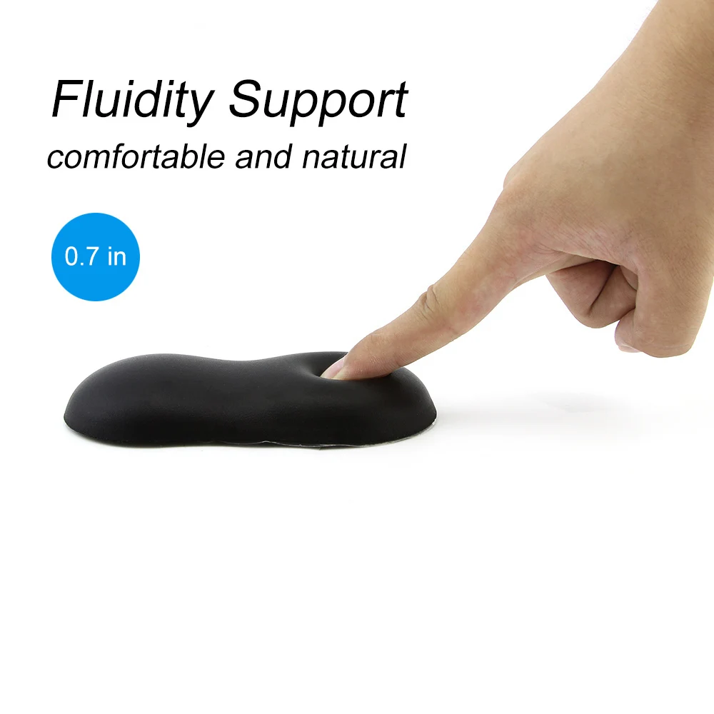 CHYI Single Hand Gaming Mouse Mat Leather Hand Strap Silicone Wristband Mouse Pad Soft Wrist Rest Pads For Desktop Computer