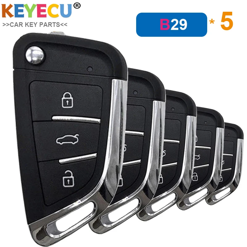 KEYECU 5 шт./лот KEYDIY B серии B29 пульт дистанционного управления ключ-3 Btns-для KD900/ KD900 +/