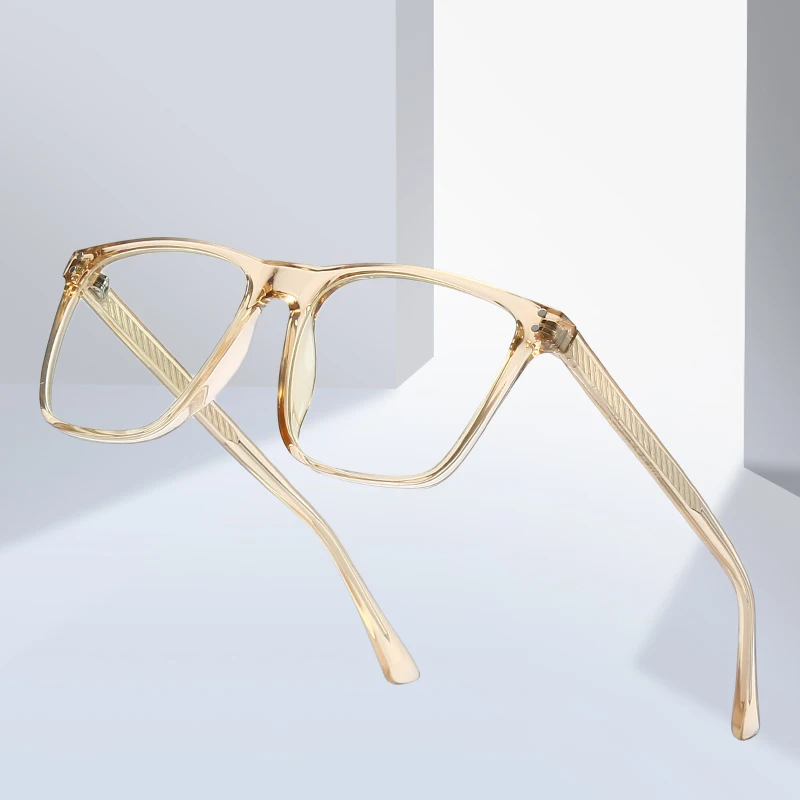 Blue Light Blocking Full Rim Eyeglasses Frame - Plastic UV400 Anti-Scratch