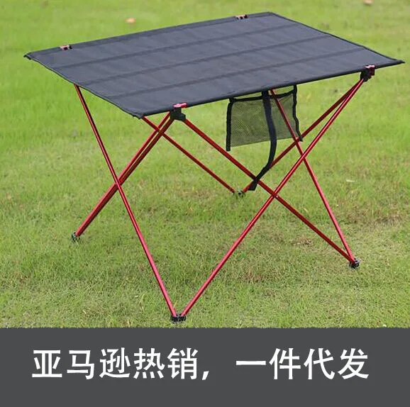 

Hu wai bu Desktop Folding Table Portable Camping yeying zhuo Stall Table Outdoor Aluminium Alloy Picnic Table Cloth