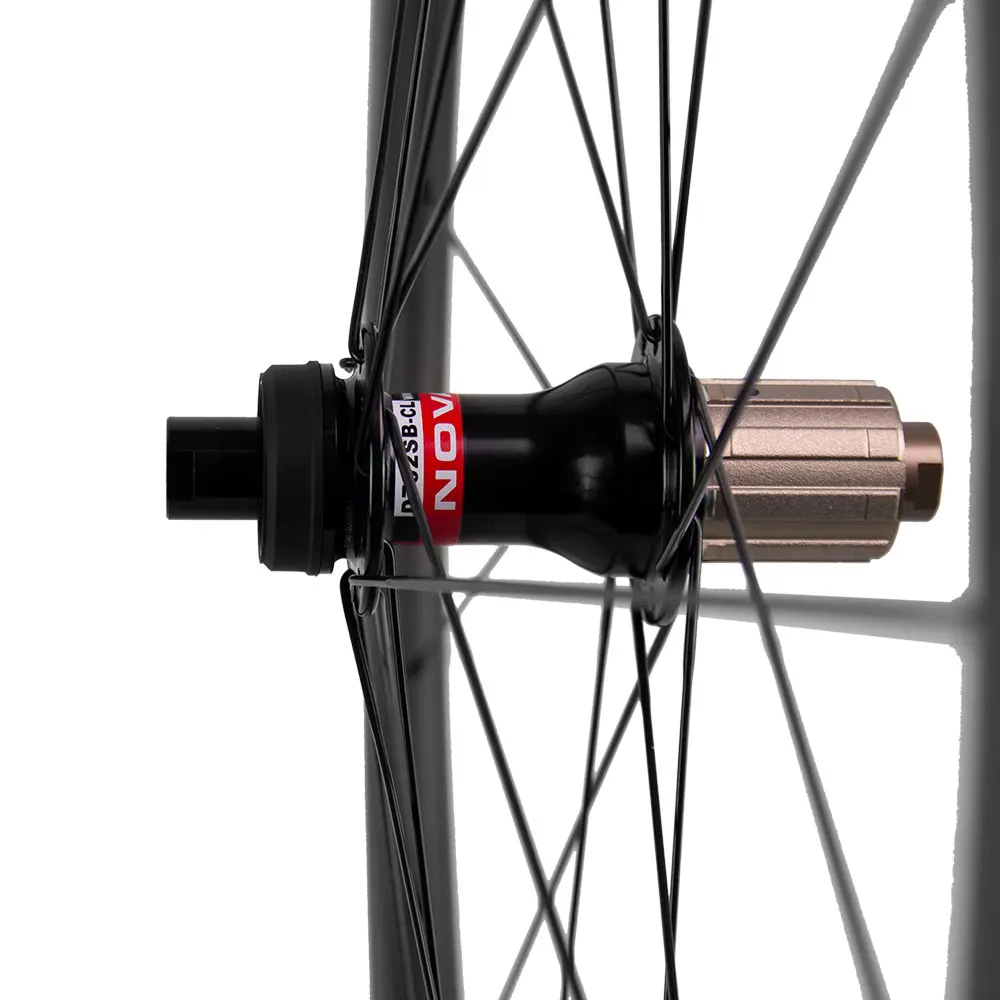 DIsc Brake Carbon Wheels 700c Road Bike Wheelset Center Lock Cyclocross Bicycle Wheel Thru Axle