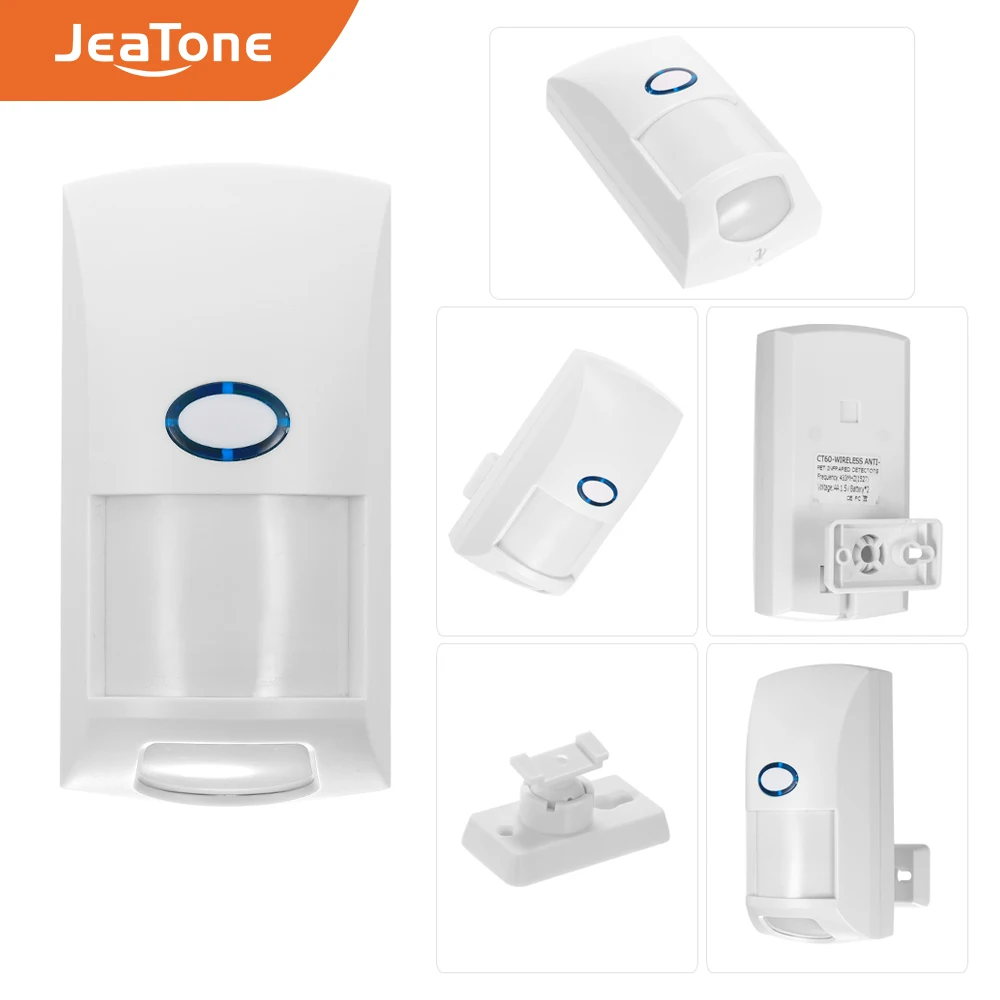 JeaTone Wireless Home Burglar Alarm Systems Security 25KG Pet Immune PIR Motion Sensor Detector DIY Kit Smart Phone App Control