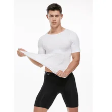 Рубашки с коротким рукавом тренировки Спорт Бег живот короткий рукав Футболка женская блуза корсеты, корректирующие фигуру, утягивающие рубашка корсеты для живота