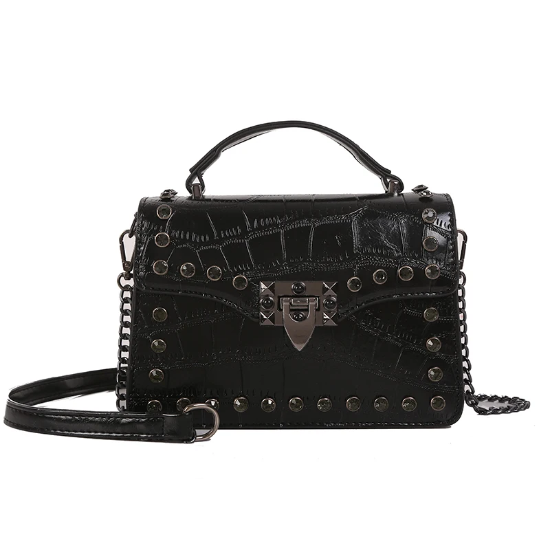 Сумка через плечо женская сумка через плечо женская Высококачественная мода дикие Новые простые сумки Большая емкость маленькая квадратная сумка - Цвет: Черный