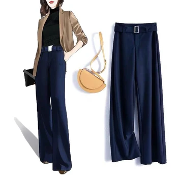 

Falling sense mopping women's pants 2020 new fashion autumn and winter solid color temperament women's pants JK10