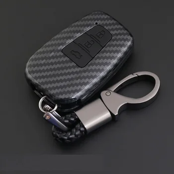 

Carbon Fiber ABS Smart Remote Fob Key Case Shell Cover For Toyota CHR C-HR Prado Prius Camry Corolla RAV4 2018 2/3/4 Buttons