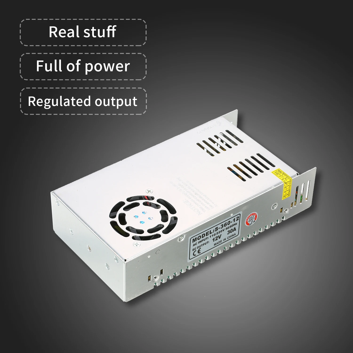 12V 30A DC Универсальный Регулируемый импульсный источник питания 12V 30A 360W светодиодный адаптер передачи 12V Источник SMPS драйвер