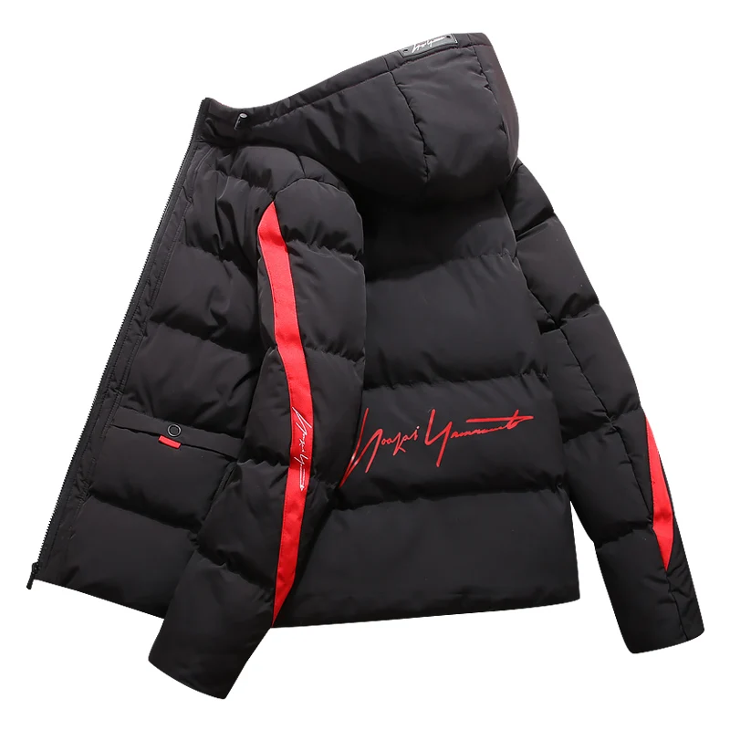 Winter Hooded Warm Parkas Men Large Size 5XL Thick Imitation Silk Cotton Liner Jacket Men Padded Windproof Premium Parkas