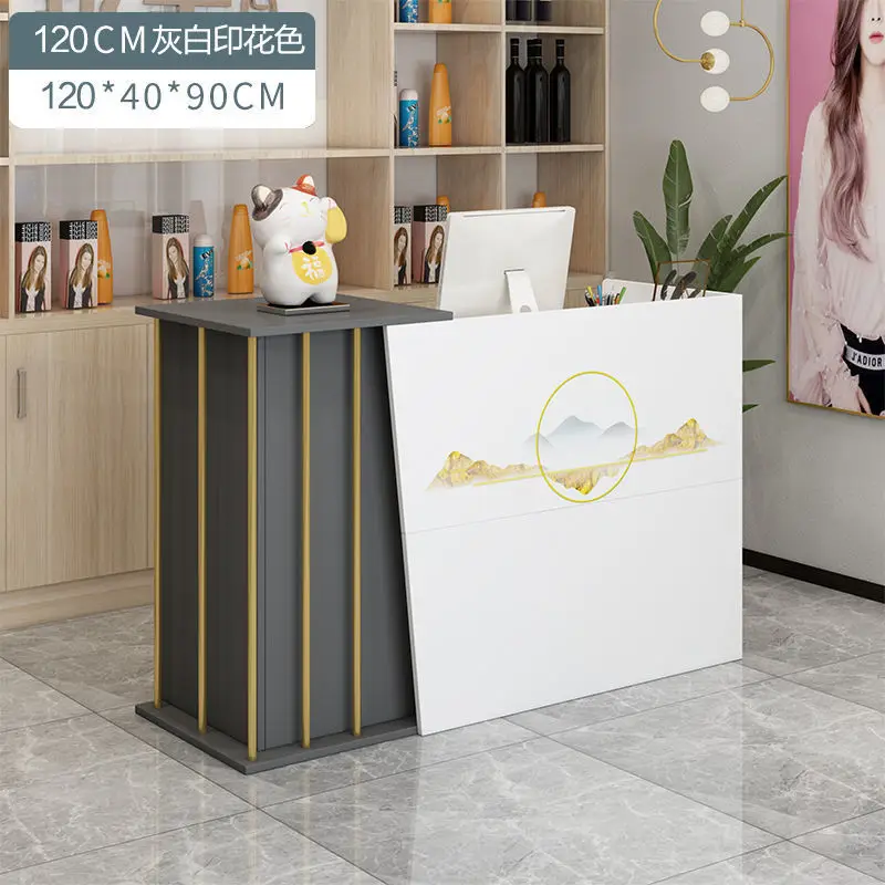 Reception Desks for Beauty Salon Reception Desk Store's Counter Cashier Counter Bar Furniture Mostradores Para Recepcion 