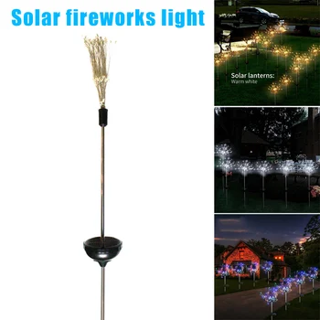 

Solar Fairy Lights Stake Outdoor Garden Paths Lawn Decoration LED Lamp Yard L9