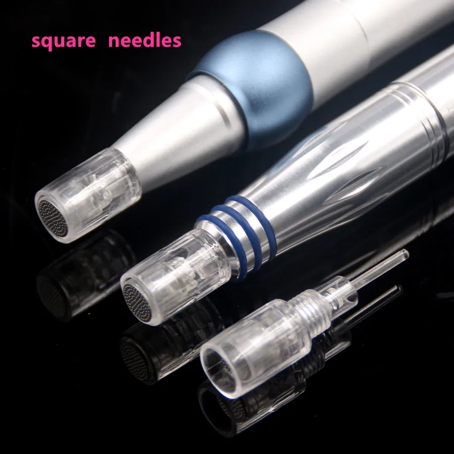50 шт. 8 мм 12 контактов Nano Vierkante Ronde Micro Naalden Derma ручка картридж Dr ручка Mesotherapie Naald voor Charmant машина - Габаритные размеры: square nano needles