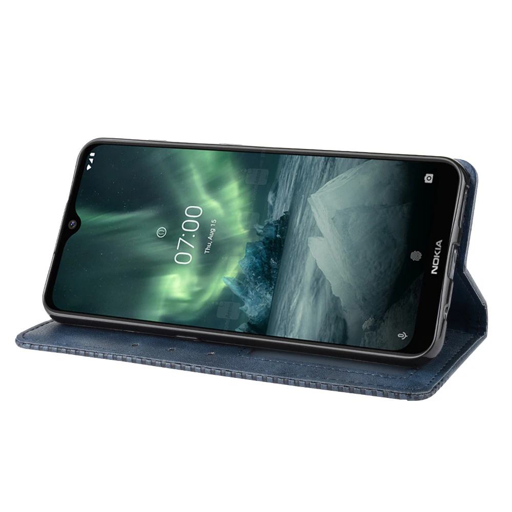 Винтажный чехол из искусственной кожи для Nokia 7,2 6,2 3.1C 3,2X71 8,1 Plus 1 Plus, Магнитный чехол-книжка с подставкой и отделениями для карт