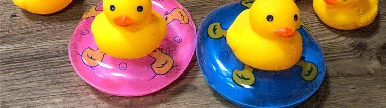 Children Bath Water Toys Vinyl Duck Cute Small Yellow Duck Cake Decorations And Ornaments