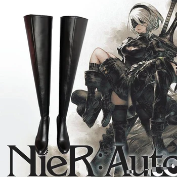 

NieR:Automata YoRHa No. 2 Type B Cosplay Unisex Costume 2019 Fashion women's shoes YoRHa No. 2 Type B shoes Cosplay goth shoes