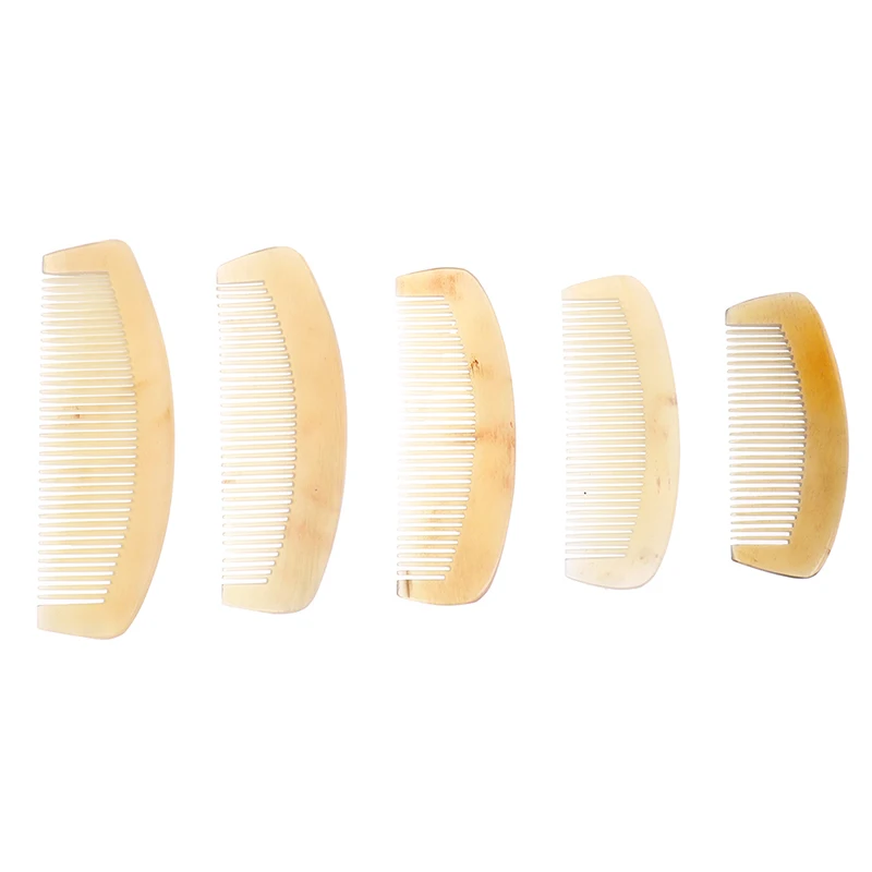 Natural Amber Ox Horn Comb Of Hair No Static Health Care Hair Brush Hairdressing Comb For Hair 5 Sizes Available New