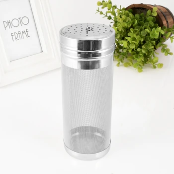 

304 Stainless Steel Hop Spider Strainer Homebrew Beer Pellet Hop Filter 100x255mm 400 Micron Filtering for Brew Kettle