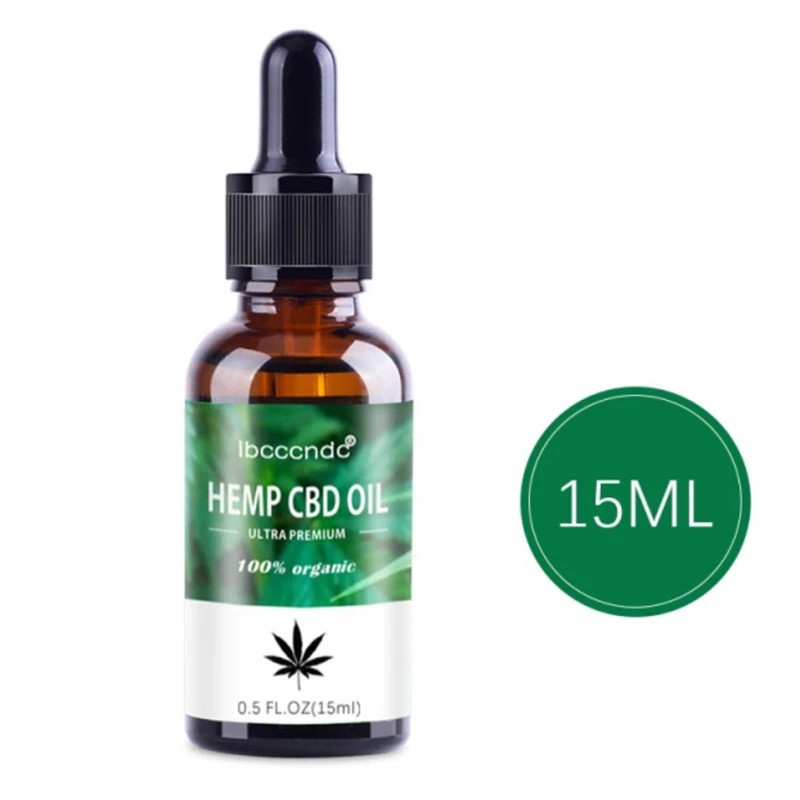 15ml Конопляное масло CBD масло натуральное успокаивает нажим, боль улучшает сон соскабливание ног масло для ароматерапии Стресс Расслабляющий массаж масло - Цвет: 15ml