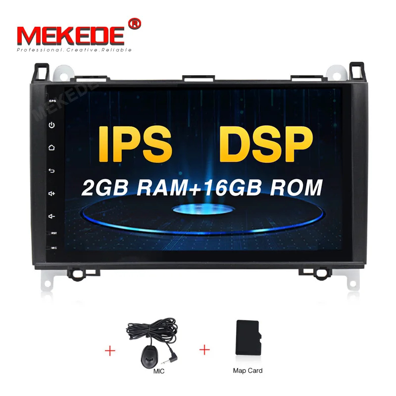 DSP ips Android 9,0 64G 2 din gps для Mercedes Benz Sprinter B200 W209 W169 W169 b-класс W245 B170 Vito W639 A180 A160 плеер - Цвет: CAR DVD