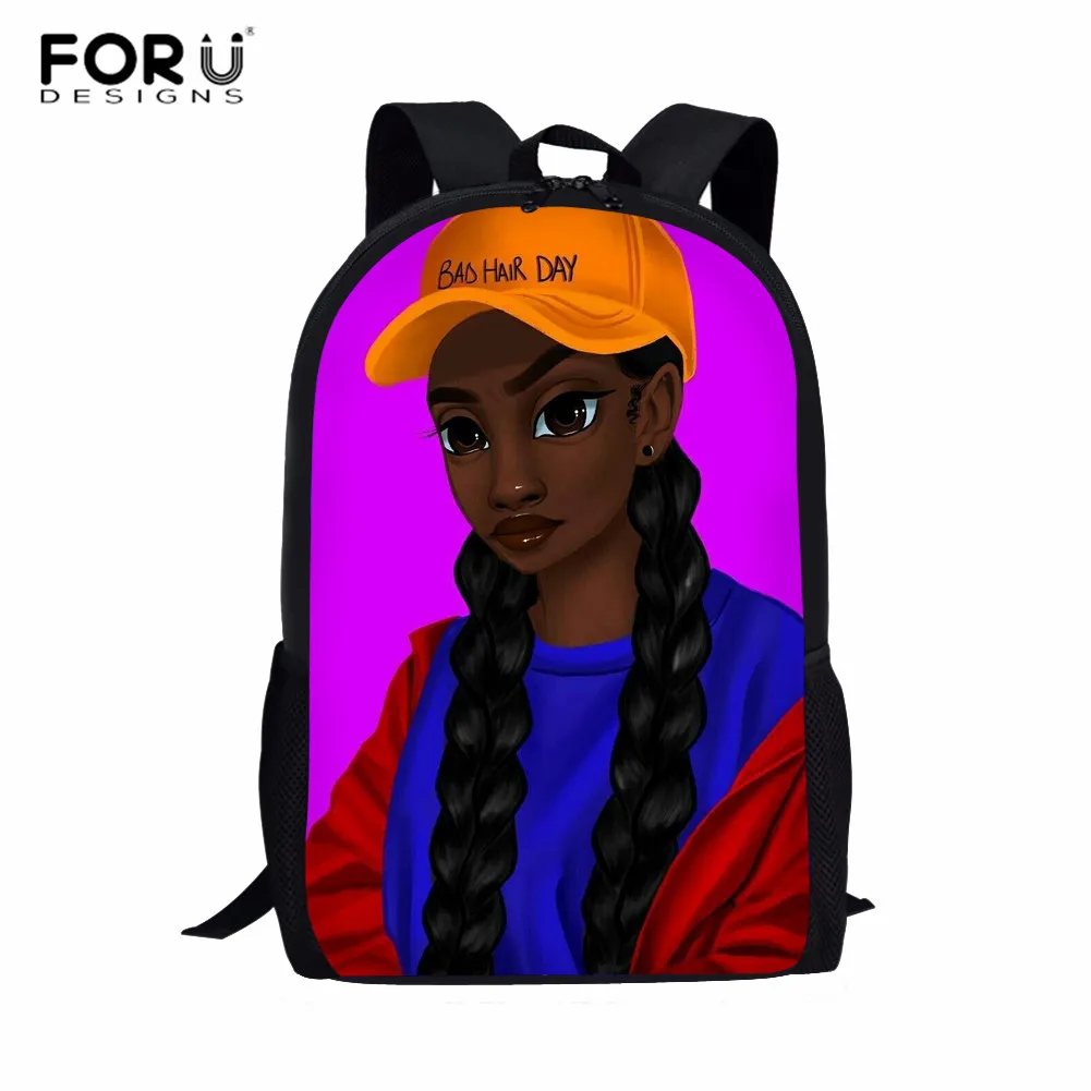 Z5182C FORUDESIGNS/детская школьная сумка Kawaii; Детский рюкзак для девочек; Черный рюкзак с принтом для девочек; американская Студенческая сумка для книг; сумка-портфель для подростков - Цвет: Z5182C