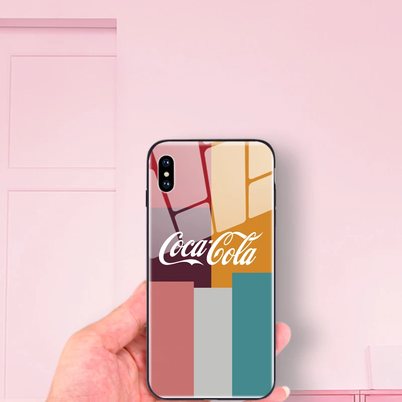 5 5S se чехол для iPhone x xr xs задняя крышка для iPhone11 pro max 6,5 противоударный 6 6s 7 8 plus противоударный стеклянный мультяшный корпус