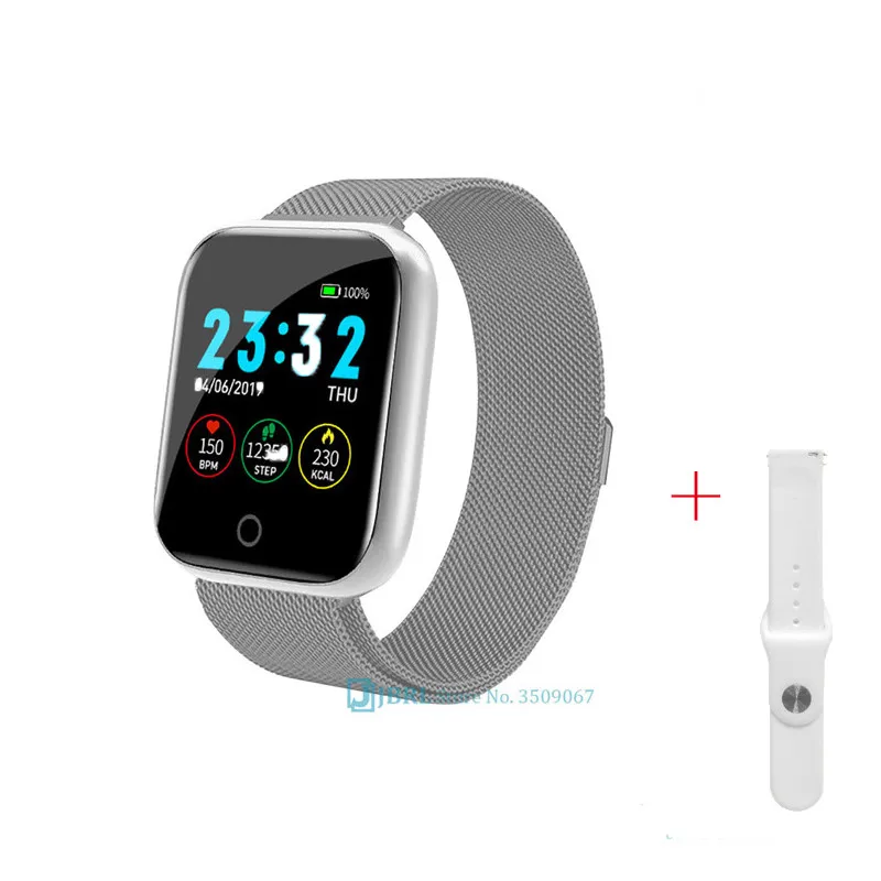 I5s add white strap JBRL умные часы для женщин и мужчин, кровяное давление, фитнес-трекер, HR монитор, водонепроницаемые спортивные умные часы, умные часы для Android IOS - Цвет: I5s add white strap