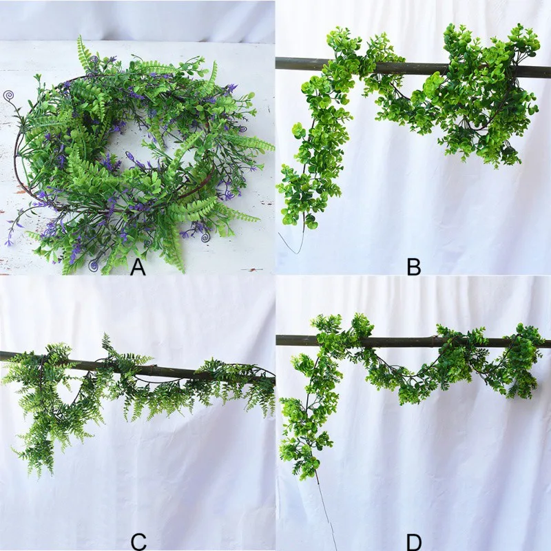 Simulation Eucalyptus Rattan Artificial Plants Pastoral Style Wedding Decoration Festive Party Supplies