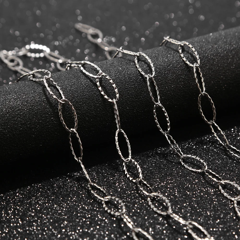 9 5 м/10 м нержавеющая сталь кабельная цепь звено оптом для ожерелья Bracelt ювелирные аксессуары DIY Изготовление - Цвет: 9