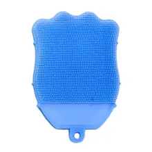 Многофункциональная детская Ванна Душ Массажная щетка силиконовый скребок E7CF