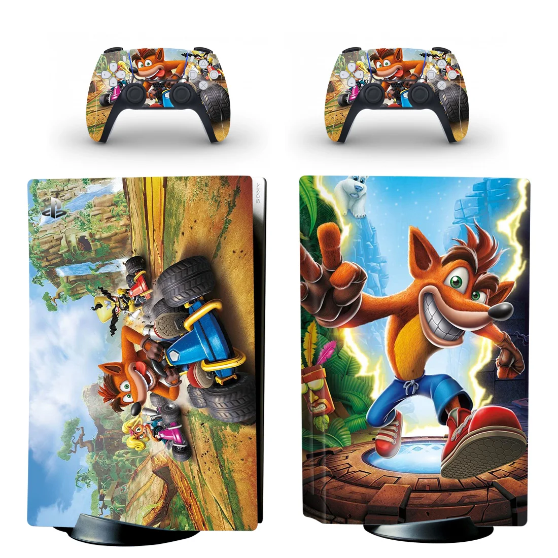 Crash Bandicoot N Sane Trilogy PS5 Standard Disc Skin Sticker Decal