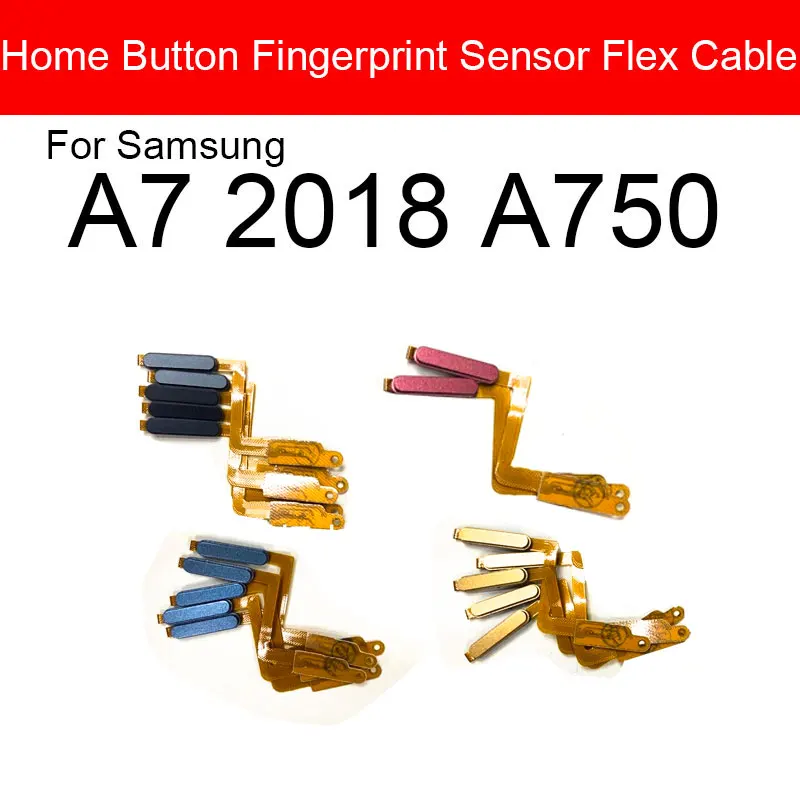 Кнопка Home гибкая лента для Samsung Galaxy A7 2018 A750 меню Клавиша Распознавание отпечатков