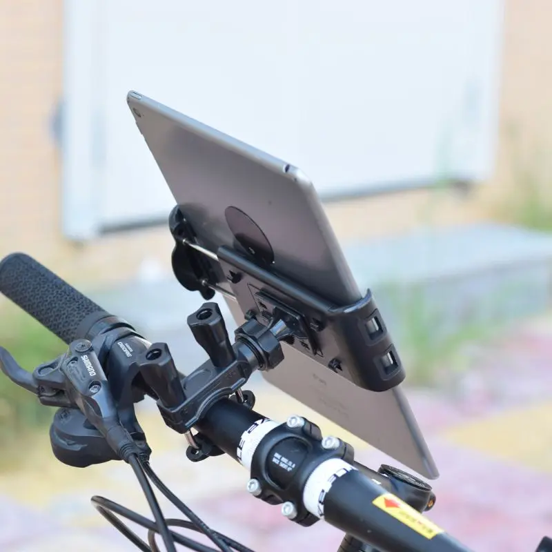 Motorcycle Bicycle Holder Mount Bike Bracket For 4-11 inch Mobile Phone Tablet